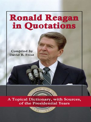 cover image of Ronald Reagan in Quotations